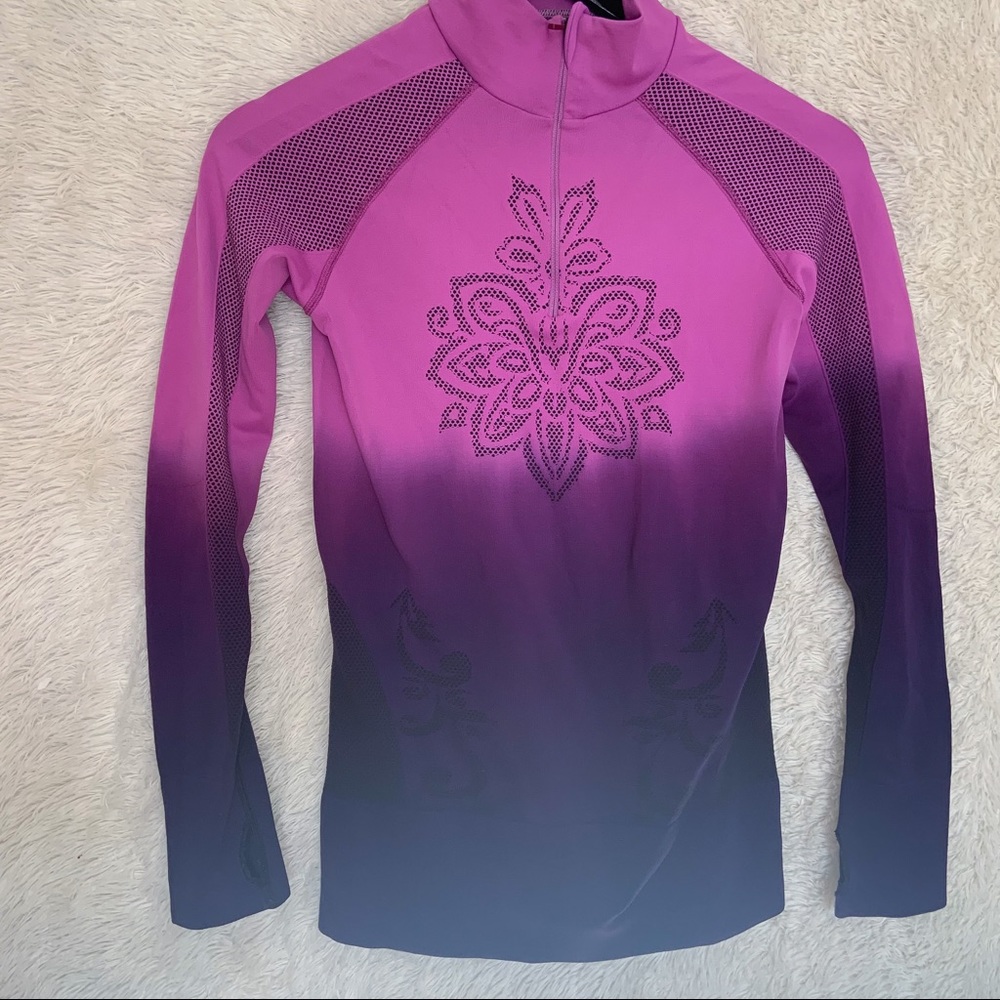 Athleta Ombré Quarter Zip